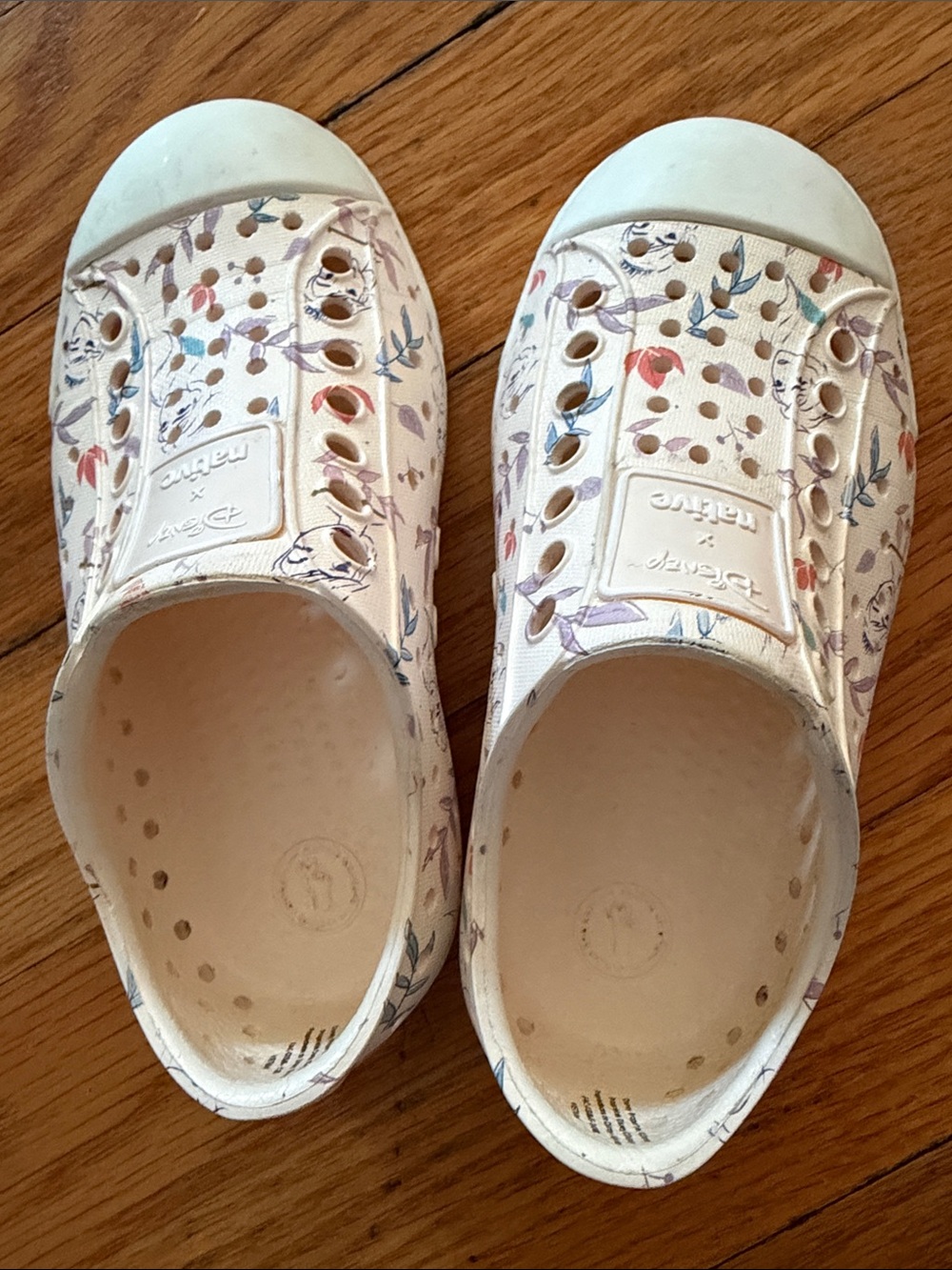 Native Shoes Kids Slip-On Sneakers in Light Pink Floral - Picture 4 of 7